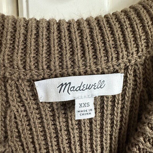 Madewell Sweater Womens Size XXS‎ Valley Olive Green High Neck Tank - Picture 3 of 6